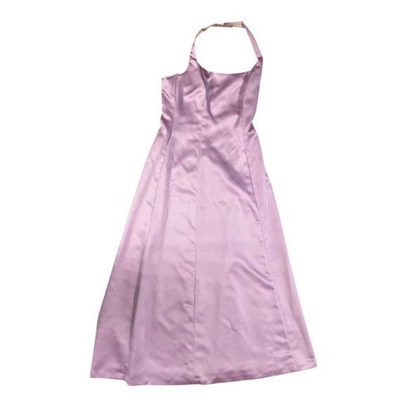 Elegant Lavender Halter Dress - Picture 1 of 4